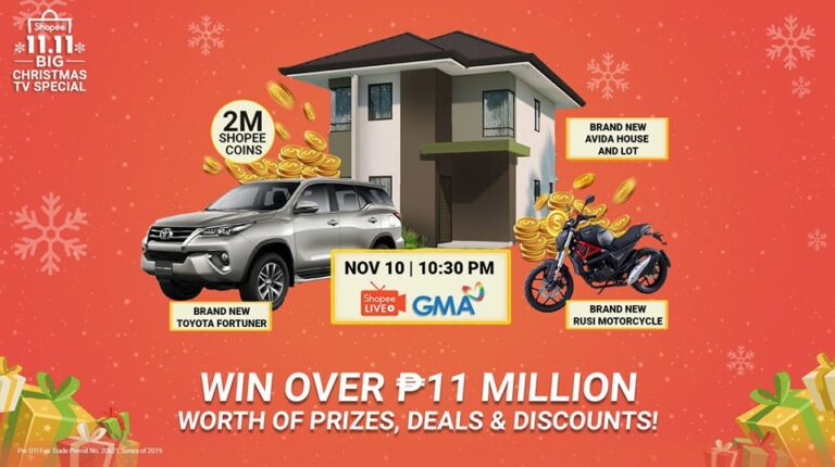 Shopee November 11 Sale with GMA Stars win 11 Million