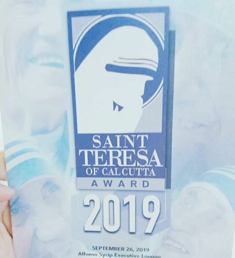 Saint Teresa of Calcutta Award 2019 – Named “Engineer of the Poor”