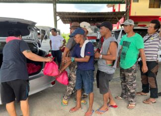 A series of gift giving for the Barangay Tanod in Laguna under Mernels, Zoomanity Group and Tag Media Group