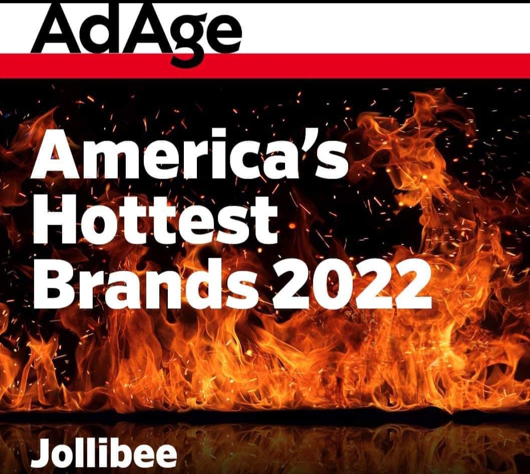 Homegrown Restaurant Chain Jollibee has been named as one of America’s Top 20 Hottest Brands in 2022 by Ad Age.